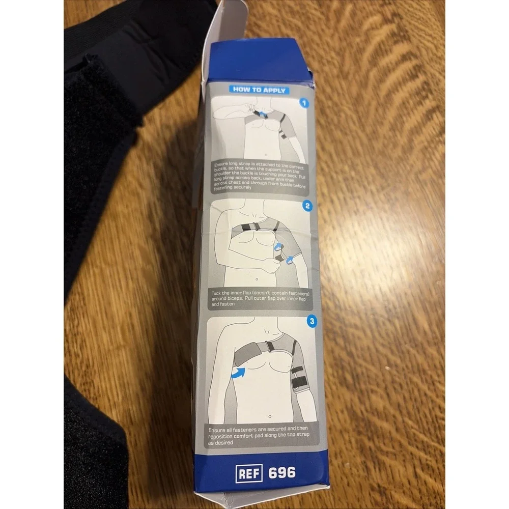 NEO G EASY-FIT SHOULDER SUPPORT UNIVERSAL SIZE LEFT OR RIGHT ARM NEW-OPEN BOX - Picture 2 of 4